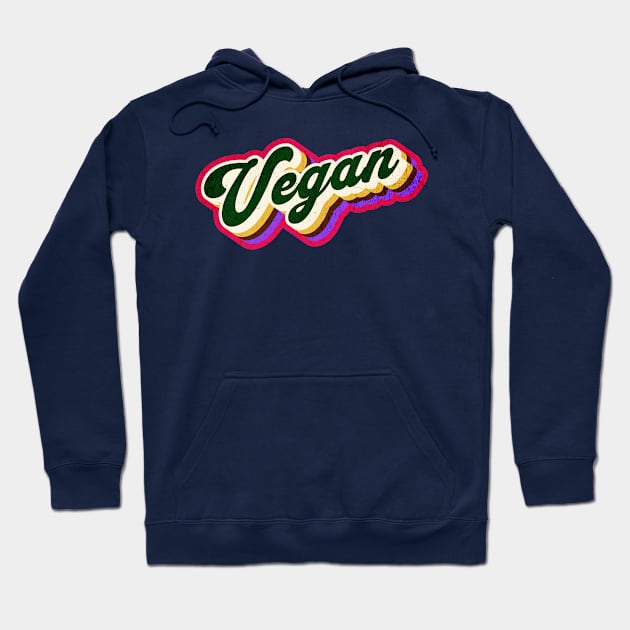 Colorful Retro Vegan Graphic Logo Hoodie by Cult of Seitan